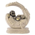 thumbnail image 2 of La estatua de Buda Maitreya da a piedra estatuilla Fengshui Decor Hugo Buda de piedra arenisca estatua, 2 of 7