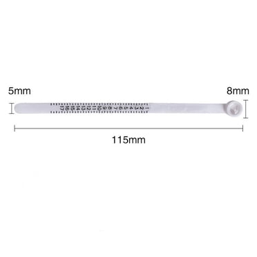 Ring Sizer Tape Finger Sizer Ring Sizer Tape Ring Size Measurement Tools Ring Sizer Tape with Magnifying Glass Function for Ring Size Measuring