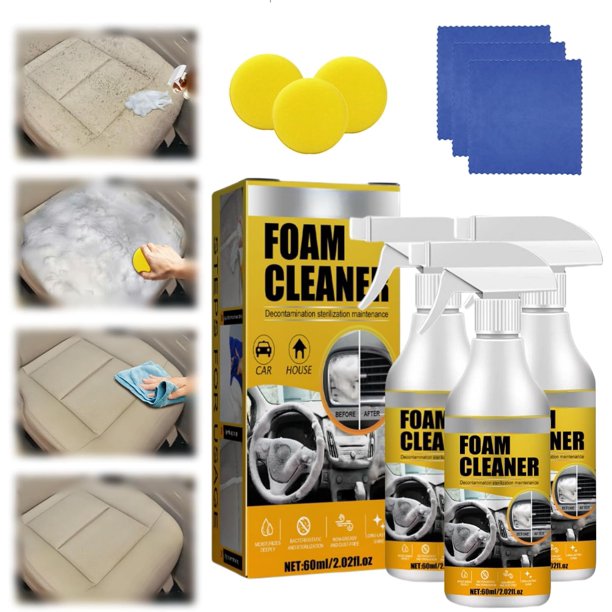 Limpiador de espuma multiusos XINYU para coche y casa 3 PCS