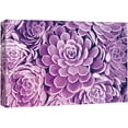 thumbnail image 1 of wall26 Canvas Wall Art A Bouquet of Purple Violet Atlantis Echeveria Succulent Botanical Plants Photography Modern Art Farmhouse/Country Colorful for Living Room, Bedroom, Office - 12x18 inches, 1 of 4