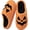 Orange, variant on Ecetana Halloween Slippers for Women Holiday Fluffy Warm Fleece Slippers Indoor Bedroom House Shoes