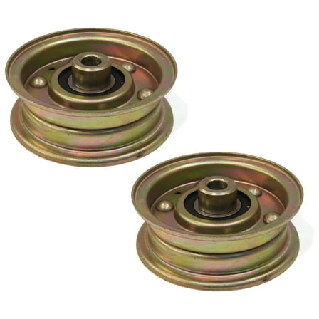 The ROP Shop (Pack of 2) Flat Idler Pulleys for Kees 76520, 100486, 363150, 63919087, 919078