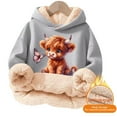thumbnail image 5 of YMNXA Big Girls Boys Hoodies Long Sleeve Cartoon Animal Print Plush Warm Thickened Comfortable Sweatshirt For Daily Wear Gy1 7-8 Years, 5 of 5