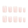 thumbnail image 4 of 24Pcs Neutral Short Square False Nail Tips, Soft Full Cover Press On Nails, Fake Nails for Easy Nail Extension, 12 Sizes Acrylic Nails Gift for Her, 4 of 6