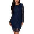 thumbnail image 1 of YOINS Femmes Robes Sexy Dentelle Tissu Bodycon Dos Nu Robe Coupe-Vent, 1 of 14