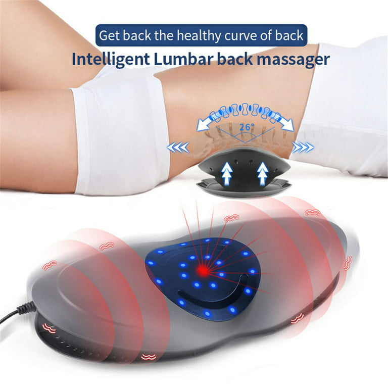 Deluxe Shiatsu Massage Pillow With Lumbar And Cervical Spine Stretcher, Healthy Livin' Solutions