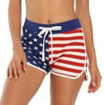 thumbnail image 3 of HDE Women Dolphin Shorts Running Workout Clothes US Flag Large, 3 of 9