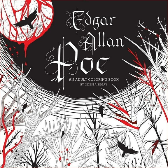 Edgar Allan Poe: An Adult Coloring Book (Paperback)