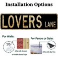 thumbnail image 4 of Lovers Lane Street Sign Home Wall Decor Poster Retro Vintage 4x16 inch Tin Sign, 4 of 5