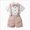 A59-Pink, variant on 3-4 Years Toddler Kids Boys Gentleman Outfit Suits Infant Boys Short Pants Set Short Sleeve Shirt with Suspender Strap Shorts 18 24 Months 2T 3T 4T 5T 6T Kids Gentleman Outfits,Blue