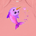 thumbnail image 4 of Inktastic Valentine's Day Cute Pink Narwhal with Hearts Boys or Girls Baby Bodysuit, 4 of 5