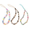 thumbnail image 2 of Beaded Phone Strap Colorful Decorative Phone Charm String Cellphone Wrist Strap, 2 of 10