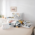 thumbnail image 6 of jejeloiu Modern Bulldozer Crane 7-Piece Twin Bedding Sets,Construction Vehicles Excavator Bedding Comforter Set,Gray White Yellow Sheet Sets For Boys Teens,Microfiber Bedroom Decor Reversible, 6 of 8
