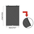 thumbnail image 2 of No-Drilling Blackout Blind Shade with 3 Suction Cups, Temporary Portable Roller Window Curtain for Home Office Car, Black Shade W19.7'' x L49.2'', 2 of 2