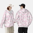 thumbnail image 4 of Vsdgher Cute Rabbit Print Adult Hoodie Shirts Rash Guard for Men Women,Long Sleeve Sun Protection Fishing Shirts for Athletic Running Swim-Large, 4 of 7