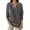 Grey, variant on Women's V Neck Sweatshirt 2025 Vintage Long Sleeve Lapel Collared Casual Plain Sweat Shirts Pullover Tops
