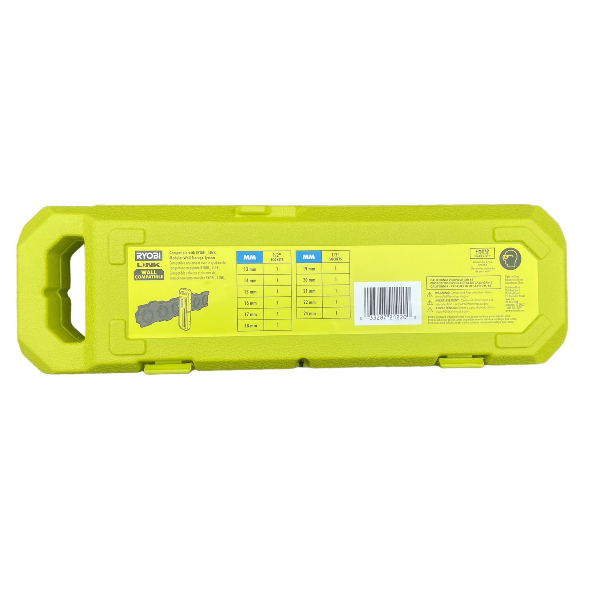 RYOBI 1/2" Drive Metric Deep Impact Socket Set (11-Piece)