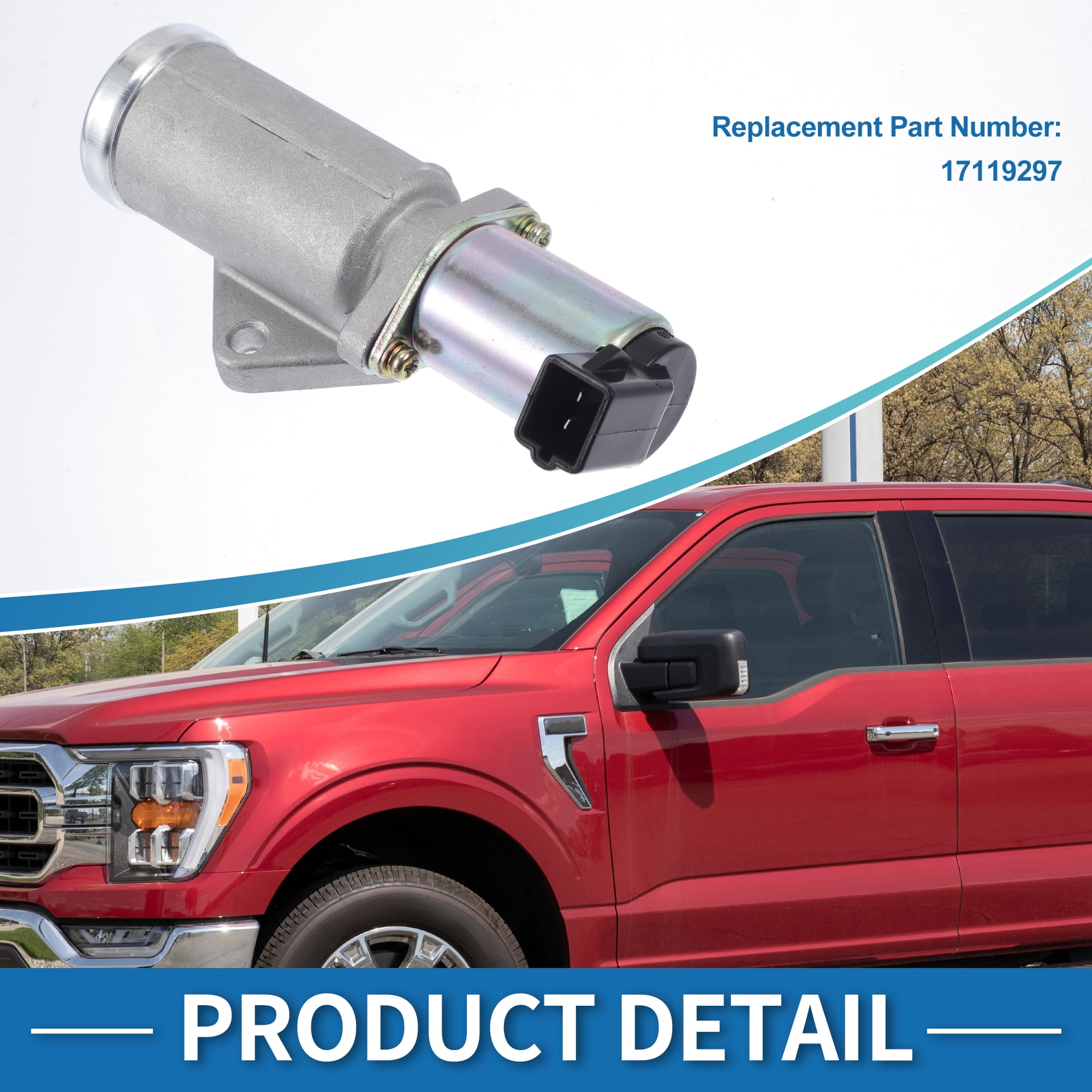 Unique Bargains Car Idle Air Control Valve for Ford F-150 1986-1993 Replace No.17119297 IACV Idle Motor Idle Air Control Valve for Stable Engine Operation