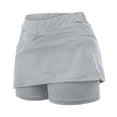 thumbnail image 6 of vigerkar Elastic Skorts for Women, Women's Casual Athletic Tennis Skirts, Sports Lightweight Golf Workout Skort (Grey, 5XL), 6 of 6