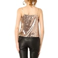 thumbnail image 3 of INSPIRE CHIC Camisole Courte à Paillettes pour Femme à Bretelles Spaghetti, 3 of 7
