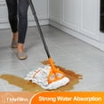 thumbnail image 3 of TidyBliss Commercial Mop Heavy Duty with 55 inches Long Handle (Orange), 3 of 8