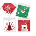 thumbnail image 2 of RV 400 Bolsa adhesiva autosellante para dulces, copos de nieve y árbol de Papá Noel, bolsa para galletas Kraft, 2 of 4