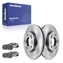 AutoShack 11.02" (280 mm) Front Vented Brake Rotors Ceramic Brake Pads | Replacement for 2005-2010 Hyundai Sonata 2012-2013 Kia Soul 2006-2010 Kia Optima 2005-2009 Hyundai Tucson | 6-PC Brake Kit