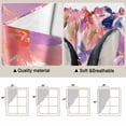 thumbnail image 5 of Easter Bunny Swag Valances for Windows 2 Pack, Kitchen Window Curtains 36 Inch Length, Spring Pink Flowers Rabbit Pastoral Botanical Privacy Swag Curtains for Living Room/Bathroom 36"x36", 5 of 8