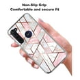 thumbnail image 2 of Rosebono Compatible With Motorola Moto G Fast Case, Bling Glitter Sparkle Laser Polygon Marble Graphic Fashion Cute Colorful Skin Cover Shockproof Case for Motorola Moto G Fast, 2 of 5