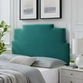 thumbnail image 4 of Headboard, Twin Size, Velvet, Teal Blue, Modern Contemporary Urban Design, Bedroom Master Guest Suite, 4 of 10