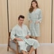 thumbnail image 3 of Bata de pijama de pareja Premium, bata Unisex elegante y cómoda para Spa, bata de Hotel suave y absorbente, 3 of 5