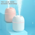 thumbnail image 3 of PureCasa Mini USB Portable Compact Humidifier with 7 Colors Night Light, 220ml Quiet Spray Large Mist Air Atomizer Desktop Humidifiers for Bedroom Car Home Office, 1PC, Pink, 3"x3"x4", 3 of 6