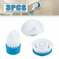 thumbnail image 4 of TRM - As Seen on TV Turbo Scrubber 360 Replacement Brush Heads Set Of 3 Dome/Cone/Flat- Blue Plastic, 4 of 4