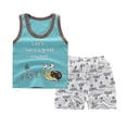 thumbnail image 2 of 18M 60SilverSummer Cute Cartoon 2pcs Niños Bebé Niños Niñas Chaleco de dibujos animados Top Shorts Pantalones Conjunto Ropa Niños Pijamas Niñas Ropa Conjuntos esquí esquí Gafas de esquí, 2 of 4