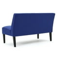 thumbnail image 5 of GDF Studio Charlotte Fabric Loveseat, Royal Blue and Matte Black, 5 of 12