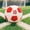 Red, variant on 25cm Soft Fuzzy Smiling Football Plush Pillow, Color Block Soccer Ball Stuffed Decor Cushion for Sports Fan Home Display & Holiday Gift