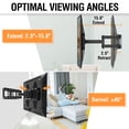thumbnail image 2 of MOUNT PRO Full Motion TV Wall Mount for 42''-75'' TVs up to 16'' Wood Stud, 2 of 8