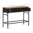 thumbnail image 4 of vidaXL Sideboard 100x35x77 cm Solid Rough Mango Wood 0 Shelves, 4 of 5