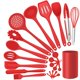 thumbnail image 1 of Set de Utensilios de Cocina E-far 23 Piezas en Silicona Roja con Soporte, 1 of 7