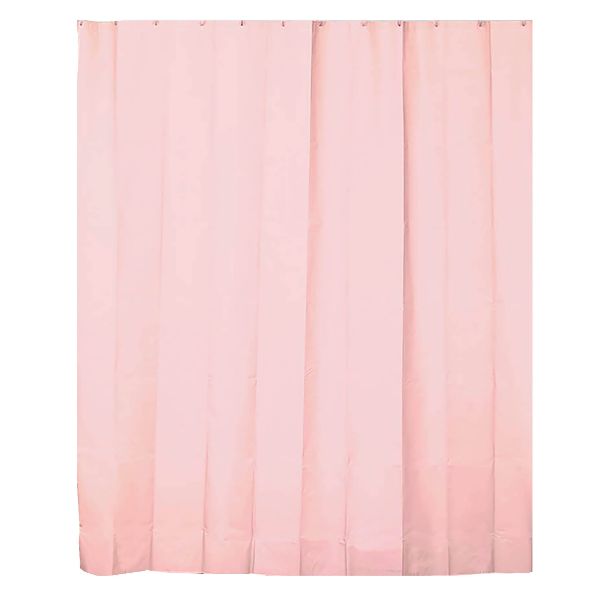 Light Pink Extra Long Shower Curtain Liner Plastic 71'W x 79'H