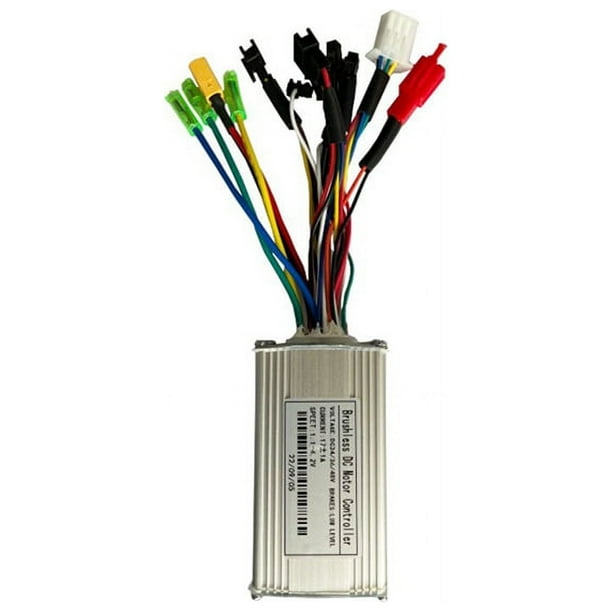 Controlador de Bicicleta EléCtrica 24V 36V 48V E-Bike Hall Controller 250W 350W 17A Controlador de Sinusoidal de Modos