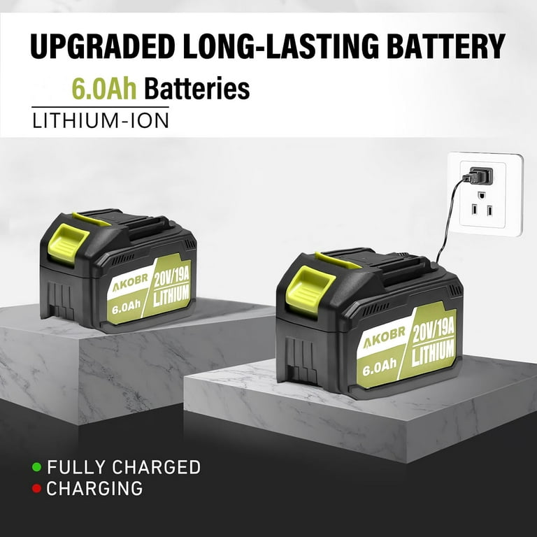 Tomile 21V 6000mAh Lithium-Ion Replacement Battery, Compatible