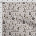 thumbnail image 3 of Soimoi Animals Printed, Cotton Satin Spandex, Sewing Fabric by The Yard 54 Inch Wide, Decorative Fabric for Dresses and Home Accents, Pink, 3 of 5