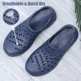 thumbnail image 4 of Men's Garden Shoes Slip on Breathable EVA Shower Water Shoes Lightweight Garden Clogs for Outdoors Quick-Drying Clog Summer Pool Sandals Anti-Slip Beach Shoes Men's Garden Shoes Size 11.5 Blue 47, 4 of 5