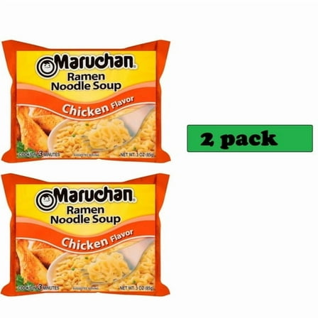 Maruchan Ramen Noodle Soup Chicken Flavor, 3 oz Shelf Stable Package 2 pack