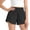Black, variant on Girls Athletic Shorts, Casual Summer Elastic Waist Breathable Running Shorts Black Size 14-16