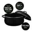thumbnail image 2 of Granite Ware 9.5 Qt Heavy Gauge Dutch Oven with Lid, Speckled Black Enamelware, Porcelain-Coated Stainless Steel, Suitable for All Cooktops - Oven-to-Table Cookware - Dishwasher Safe, 2 of 6