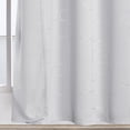 thumbnail image 5 of Deconovo Traditional White Circle and Silver Line Grommet Room Darkening Curtain, 52 x 84 in (2 Panels), 5 of 8