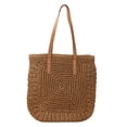 thumbnail image 3 of Bolsa de hombro para mujeres bolsas de viaje Bolsa de playa Bohemio con estilo bohemio para vacaciones de trabajo Marrón, 3 of 8