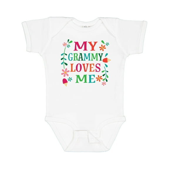 Inktastic My Grammy Loves Me Girls Apparel Girls Baby Bodysuit